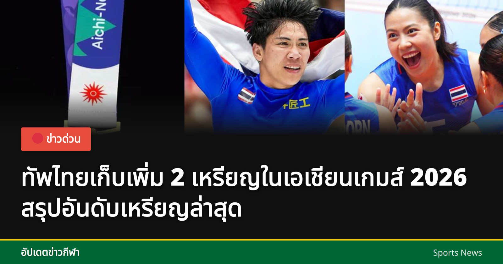 ผลการแข่งขันกีฬาเอเชียนเกมส์ 2026